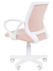 Детское компьютерное кресло CHAIRMAN KIDS 112, ткань букле barni, зефир, пластик белый